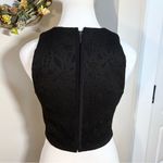 Rebecca Taylor Black Eyelet Lace Sleeveless Crop Top Womens Sz 2🧡 Photo 4