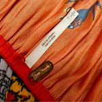 Free People Asymmetrical Embellished Raglan Blouse Orange Romantic Boho Chic Photo 5