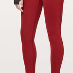 Lululemon  Train Times 7/8 Pant *25" Dark Sport Red Sz 4 Photo 0