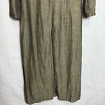 Parisian Signature Khaki Long Sleeve Collar Dress Green Size 6 Photo 2