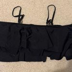 XL Tempt Me Black Off Shoulder Ruffled Bandeau Swim Top with Straps Photo 5