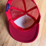 Saucony Vintage Men’s Trucker Mesh Snap Back Hat  Seek & Destroy Red & White Photo 5