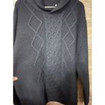 7 Diamonds Fisherman Chunky Cable Knit Sweater Sz XXL Wool Alpaca Navy Blue Photo 8