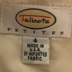 Talbots  Women's Crew Neck A Line Floral Printed Pink Bow Lined Mini Dress Size 4 Photo 7