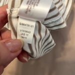 Old Navy  szS tan/white stripped tank w/sequins on front raw edges on trim EUC Photo 6