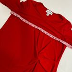 Joseph Ribkoff  Red Ruched Asymmetrical Dress Size 10 US Cocktail Evening Photo 3