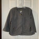 Live a Little LAL Grey Denim Button Front 3/4 Sleeve Jacket L Photo 0