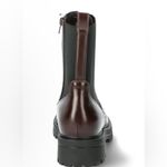 No Boundaries  Womens Combat Boots Size 6 Burgundy & Black Side Zip New Photo 4