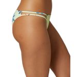 O'Neill NWT  Strappy Cardiff Brook Cheeky Bikini Bottoms - Green Floral - S Photo 2