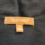 Ellen Tracy  Black Knit Top Size Small Oversized Black Blouse Photo 3