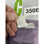 Womans Rafael Medium Purple Textured Embroidered Long Sleeve Pullover Sweatshirt Photo 3