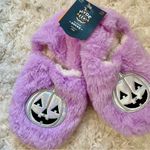 Women’s Iridescent Pumpkin Faux Fur Slipper Socks Photo 1