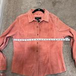 Bernardo Dusty Rose Velvet Button-Down Shirt Fitted Collared Blouse-SZ 16 Photo 2