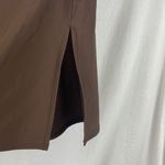 Calvin Klein Chocolate Brown Side Slit Mini Swim Bathing Suit Cover Up Skirt M Photo 2