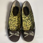 Sperry Top-Sider Leather Suede Perforated Brown Ballet Flats Boat Shoes Bow 7.5M Photo 2