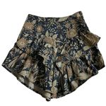Mother The Ruffle Floral Mini Skirt 25 Women’s The Accidental Florist Blue Photo 1