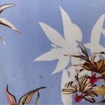 Mango  Blue Floral Bumblebee V-Neck Tie Front Maxi Dress Size 6/Medium *FLAWED* Photo 15