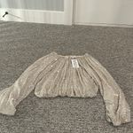 Endless Rose NWT Boutique Sequin Blouson Top Sz M Photo 9
