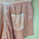 Free People Summertime Blues Knit Coral Shorts Stretch Size Small Travel Resort Photo 5