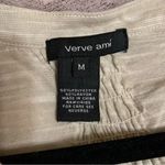 Verve Ami  Top‎ Womens Medium Cream Henley Shirt Long Sleeve Button Casual Comfy Photo 2