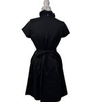 Julian Taylor Vintage New York Black Ruffle Collar Jeweled Button Dress Size 12 Photo 2