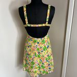 24. Sky to Moon Yellow Green Spaghetti Strap Mini Sundress for a Night Out SZ M Size M Photo 6