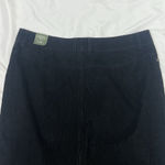Eddie Bauer Vtg Y2K Long Skirt Womens Black Corduroy Stretch Size 16 Photo 4