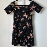 Nine Britton  Black Floral Mini Dress Photo 0