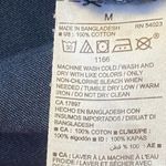 Old Navy Maternity Indigo Chambray Dress Long Sleeve Button Up Top Size Medium Photo 3