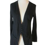 None Minimalist Black Open Front Cardigan French Connection UK Style Women’s M Photo 1