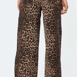 Edikted  Leopard Low-Rise Jeans Photo 2