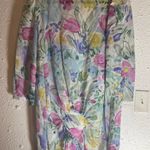 Floral Pastel Mini Dress Pink Size M Photo 3