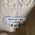 Derek Lam  Apron Cream Wrap Button Front Sleeveless Collared Mini Dress Size 0 Photo 13