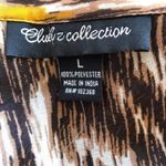 Club Z Animal Print Brown Multi Sequin Swim Beach Coverup L Tan Size L Photo 15