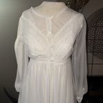Vintage White Lace Trim nightgown and robe set size XS Photo 1