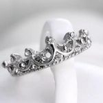 Silver Princess Crown Ring Photo 1