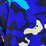 Yumi Kim  Button Up 3/4 Sleeve Blouse Top Blue Multicolor Abstract Pattern XS Photo 2