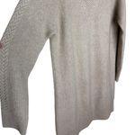 CAROLL Paris Women’s Sz Medium Wool Blend Sweater Dress Long Sleeves Tan Photo 4