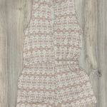 Loft  Outlet Lounge Pink White Geo Print Blouson Casual Sleeveless Romper Size L Photo 5