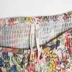 Anthropologie  Aurelia Smocked Top Floral Cream Size M Balloon Sleeve Ruching Photo 6