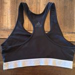 Adidas  Black and White Performance Sports Bra Photo 2