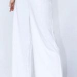 Princess Polly Harmony White Linen Blend High Rise Wide Leg Pants 2 Photo 0