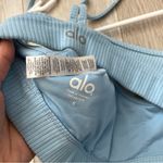Alo Yoga Alo Sports Bra blissful ribbed racerback womens Blue (small) workout gym sport Photo 2