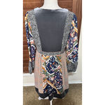 Mystree Dress Patchwork Velvet front Fall boho peasant gypsy festival sz M Photo 4