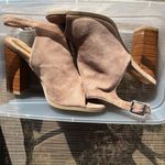 Betani Jillian Tan Faux Suede Peep Photo 6