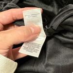 Lulus New Posh Flair Black Velvet Satin Collared Surplice Jumpsuit Size Medium Photo 12