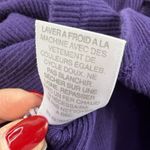 Susan Bristol Vtg L Large Turtleneck lettuce Trim Purple Ribbed Cottagecore 90s Photo 7