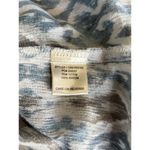 Love Stitch White/Blue Geo Print Butterfly Short Sleeve Tie Neck Blouse Size S Blue Photo 7