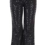 Anna Black cropped Hip huggers vintage 70s Dress Pants Size 1X Plus Size Photo 4