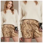 Banana Republic • NWT 100% Silk Snake Print Shorts with Belt Photo 8
